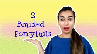 Two Easy Ponytail Hairstyles For School & College | Everyday Pony Hairstyles For Medium To Long Hair
