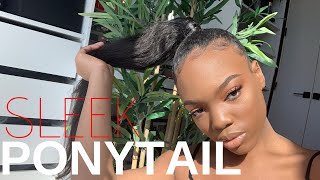 Sleek Ponytail + Added Bundles On Type 4 Hair