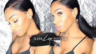 Sleek Ponytail With Edges On A Wig