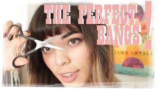 How To Cut The Perfect Thick Bangs! | Slips & Stones