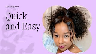 Quick And Easy Ponytail |Organique Mastermix Waterwave | No Glue | Bundles On A Budget