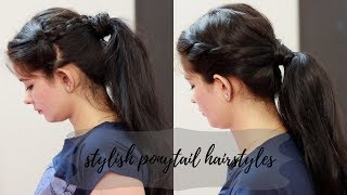 New Ponytail Hairstyles - 2 Easy Ponytails For School, College, Work | Long Lasting Ponytail