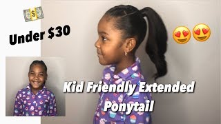 Kid Friendly Extended Ponytail || Under $30