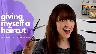 Cutting Hair At Home, Trimming Bangs