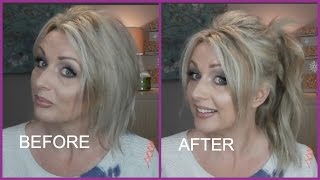 High Ponytail With Extensions On Short Fine Hair | Irresistible Me Hair Extensions