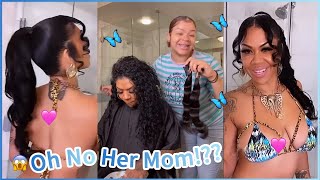 #Ulahair Hair Bundles Review!❤️ Daughter Sleeked Ponytail For Her Mom 10 Years Younger?!