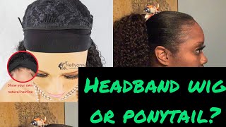 How To: Turn A Headband Wig Into A Ponytail Weave? Ft @Arabellahairofficial