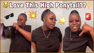 Bomb Really Short And High Ponytail With Hair Bundles! Wanna Try It? #Elfinhair
