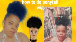 How To Make Ponytail Wig Using  Expression  Funky