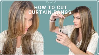 How To Cut Long Curtain Bangs
