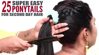Ponytail Hairstyles For Party/Function/Wedding || Hairstyles For Long Hair Girls || #Hairstyles