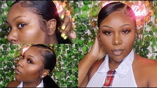 Sleek Low Pony With A  Lace Frontal Wig!?? Ft Yolissa Hair