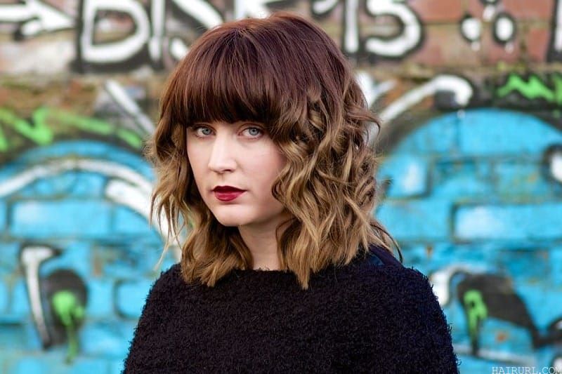 ombre with bangs hairstyles