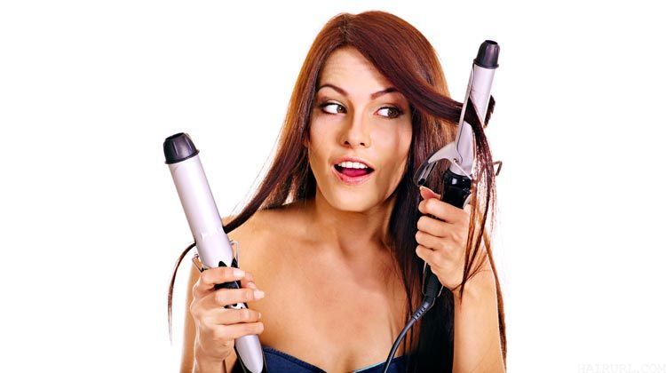 curling wand or curling iron