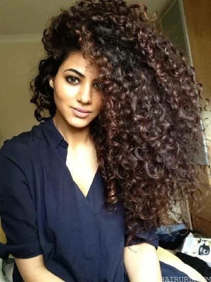 curly hairstyle for indian women