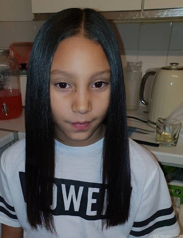 flat iron hairstyle for kids