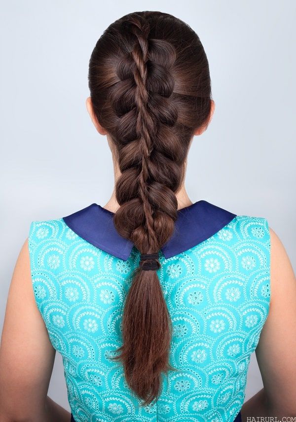 rope braided ponytail