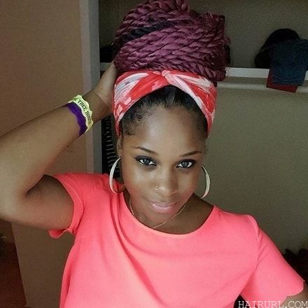  Kinky Twist Braids hairstyle for black women