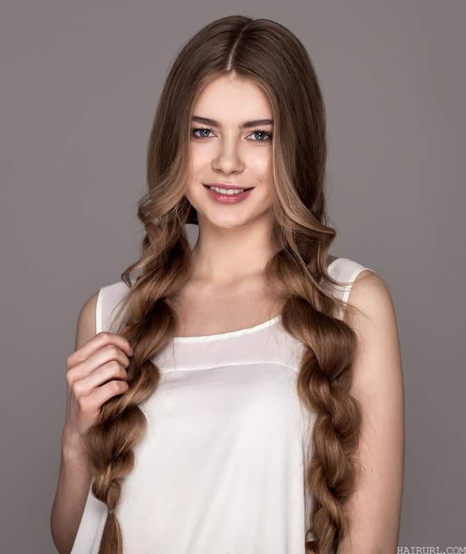 long brown hairstyle