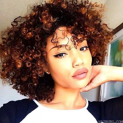 curly short hairstyles for black women