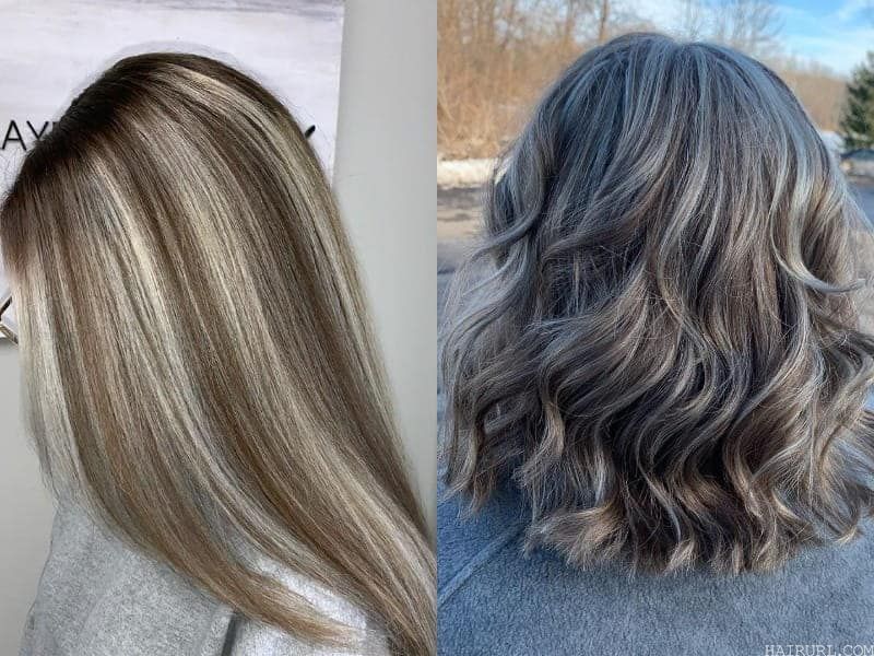 icy blonde highlights