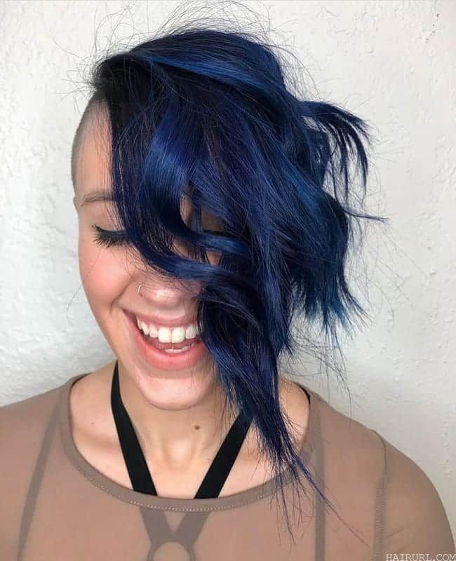 navy blue hair color