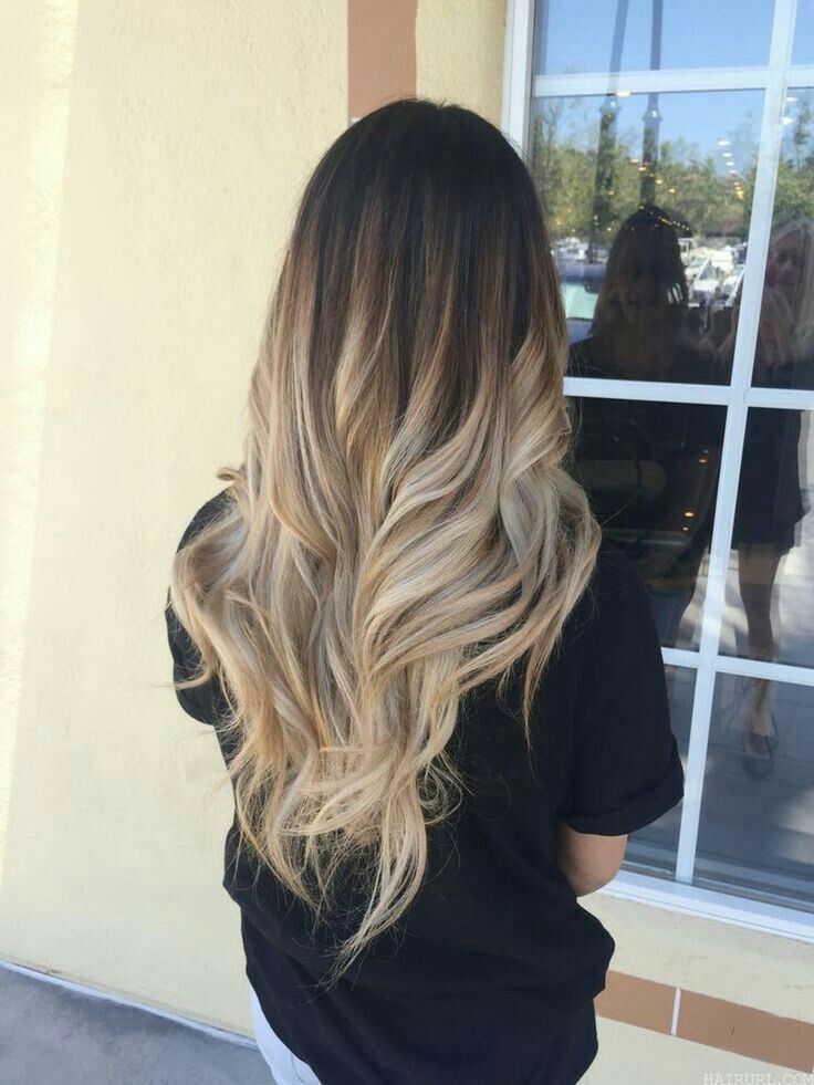Ombre Hair Color Long Straight Hair