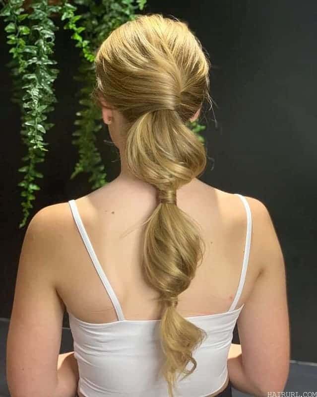 spiral bubble ponytail styles