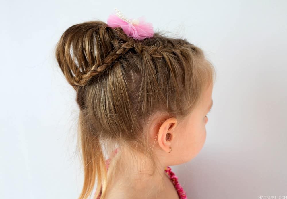 braided hairstyle for little girls 