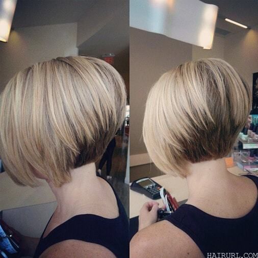 Short stacked bob hairstyles for women 18-min