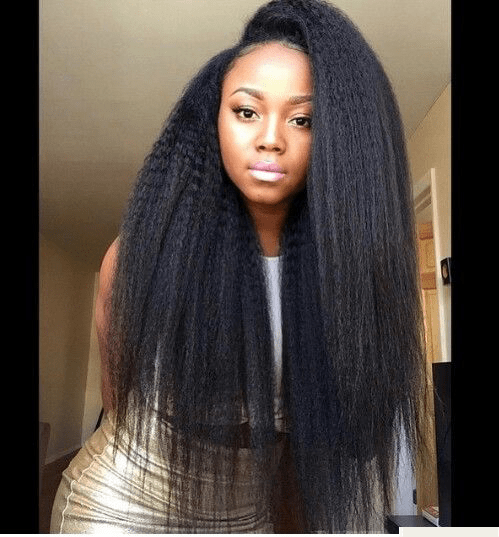 black girl Crochet Single Braid Hairstyle
