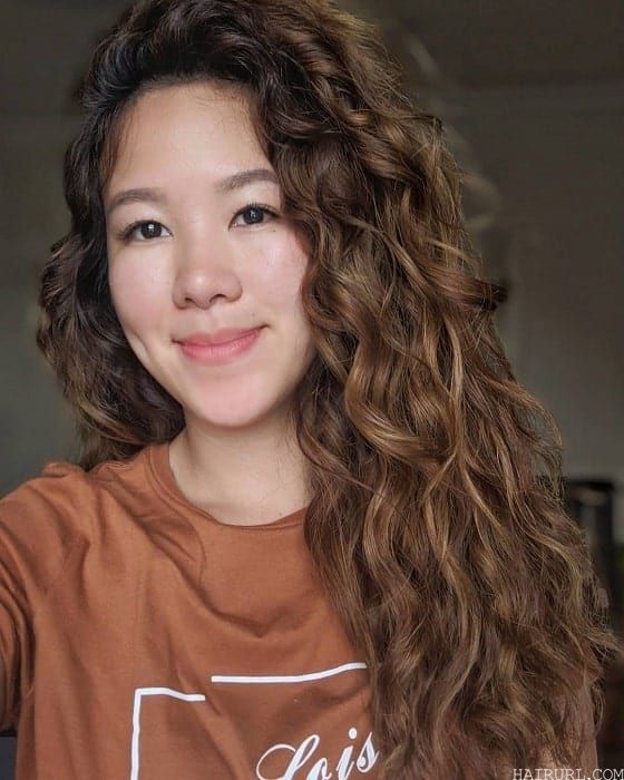 asian curly hair highlights