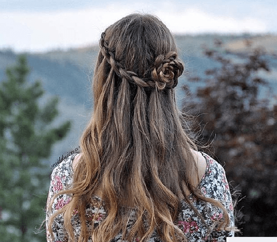 waterfall braid hairstyles 41