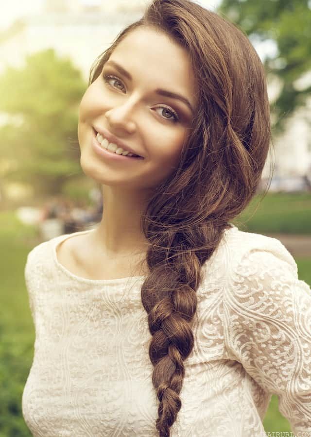 braided hairstyle for square face