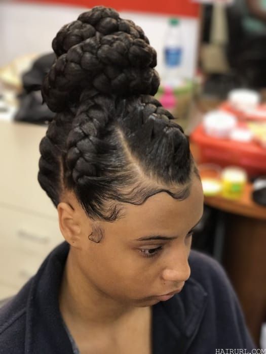 How to do Goddess Braids Updo with Weave