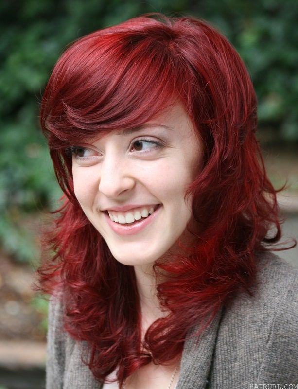 mahogany burgundy red hair