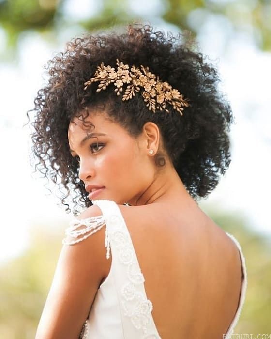 curly wedding hairstyles with accessories 