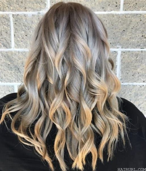 two toned light ash blonde hair