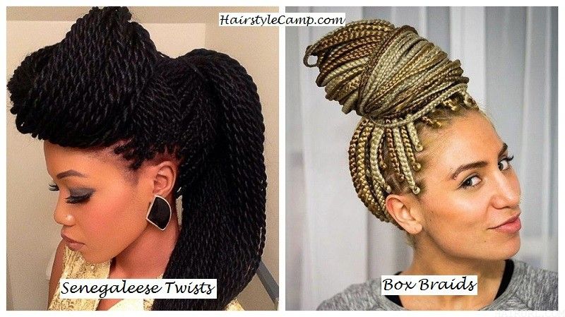 senegaleese twists and box braids difference