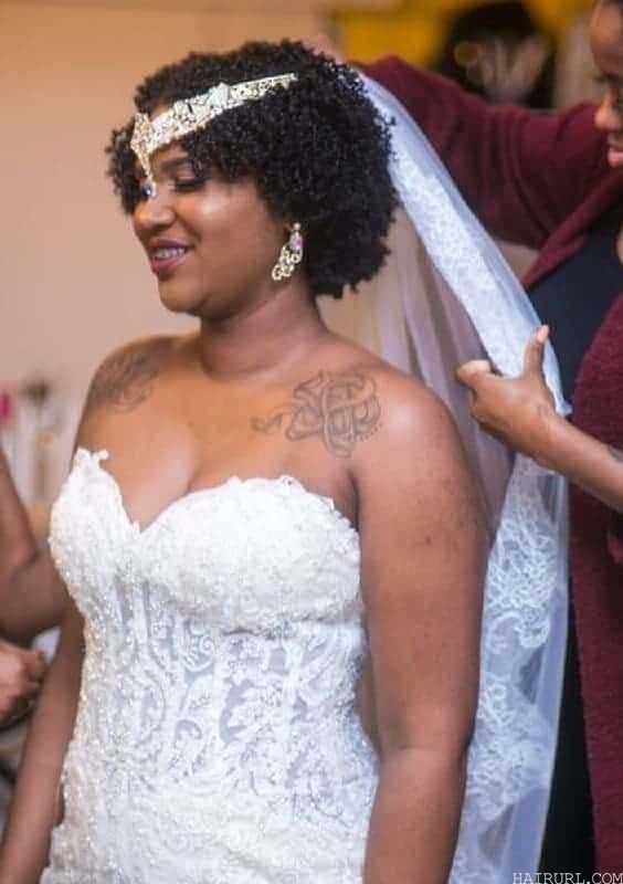 curly wedding hairstyles for black girl
