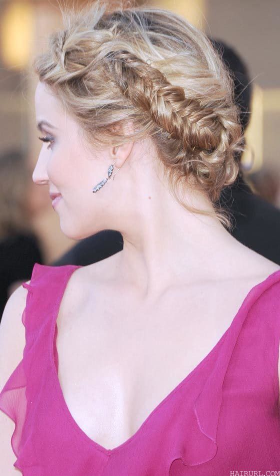 glamorous Fishtail French Braid hairstyle for girl