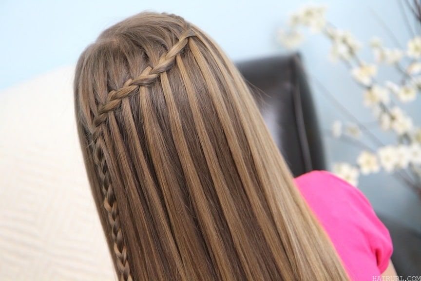 Feather Braid hairstyle for kids