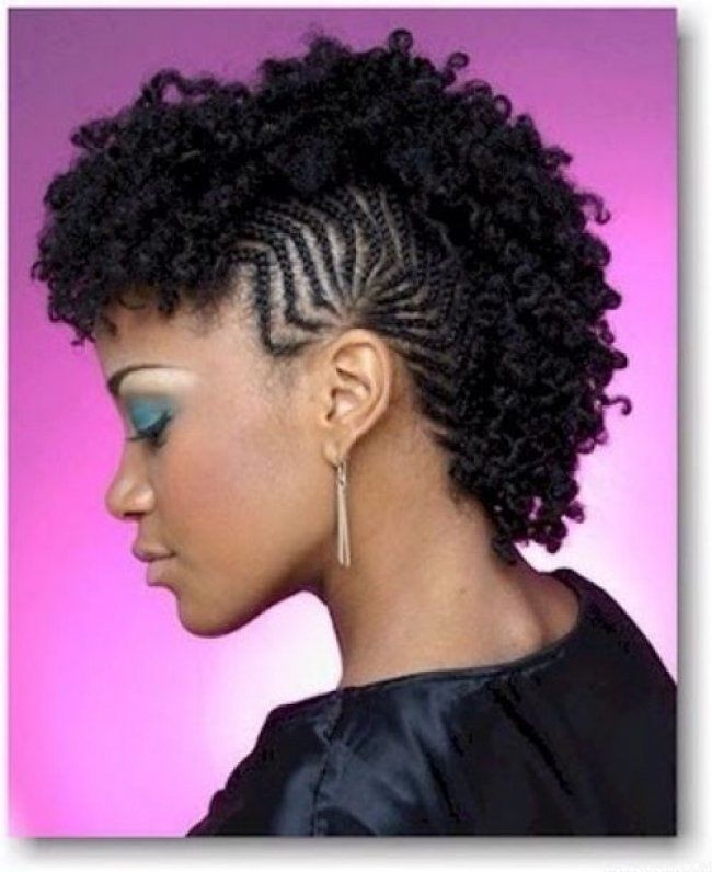 Mohawk Cornrow Hairstyles For Black Women 