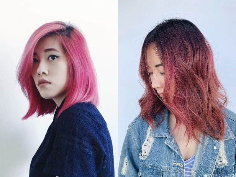 Asian Pink Hair