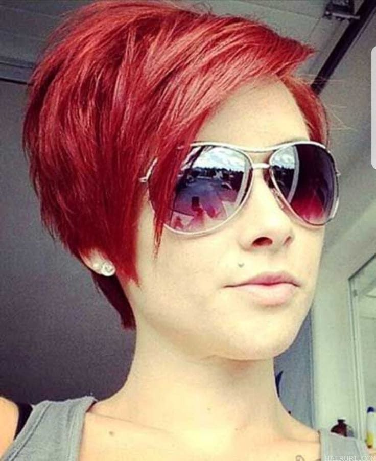 Short Red Hairstyle for girl