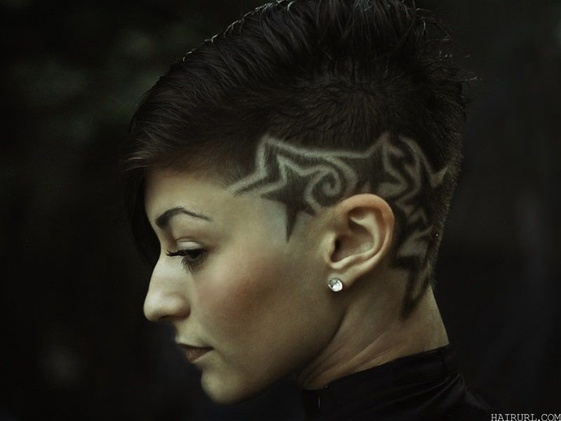 square face hairstyle with undercut