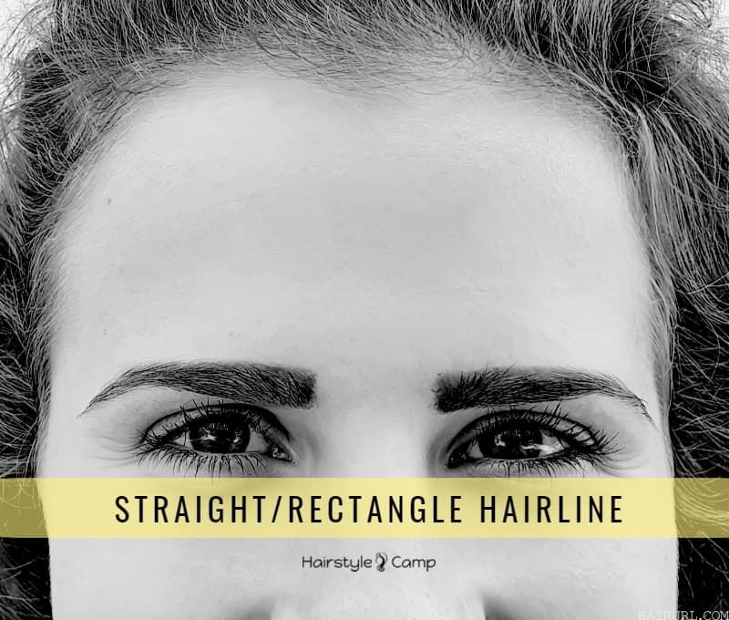 Straight or rectangle hairline