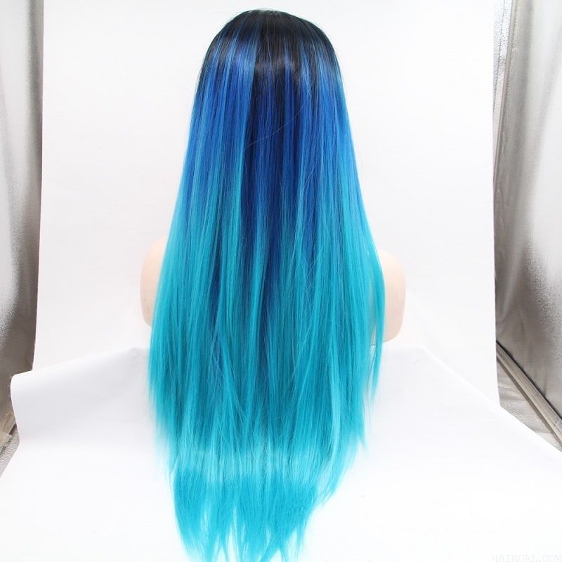 hiarstyle with light blue hair color