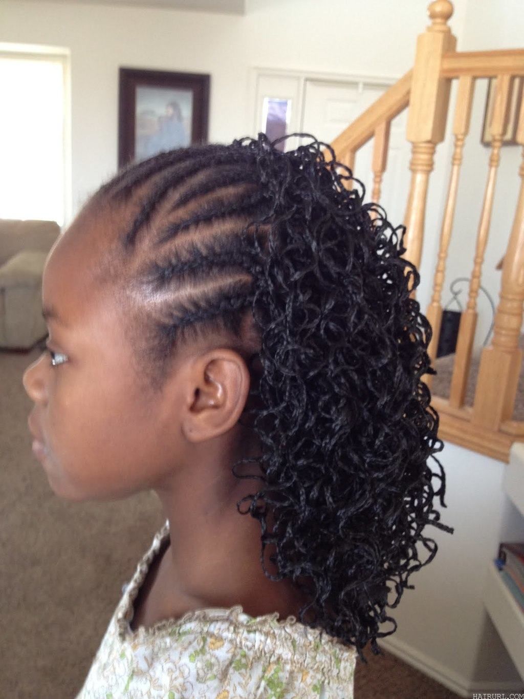 Cornrow Braids twists hairstyle for little girl