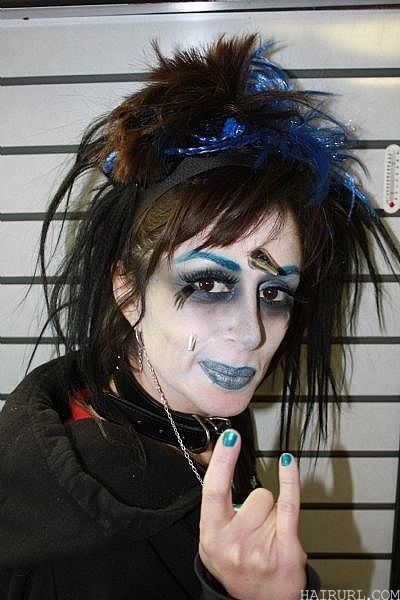 Ugly Gothic Hairstyles for women 